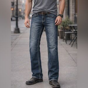 Rock & Roll Denim Pistol Straight Denim Jeans